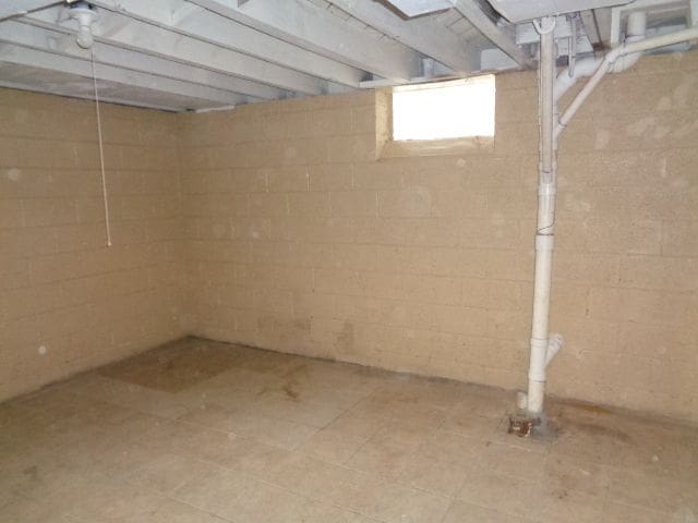 view of basement