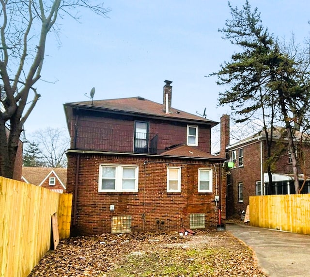 view of rear view of property