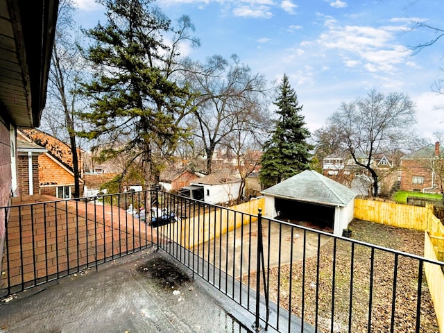 view of balcony