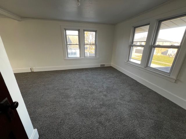 carpeted spare room with a healthy amount of sunlight