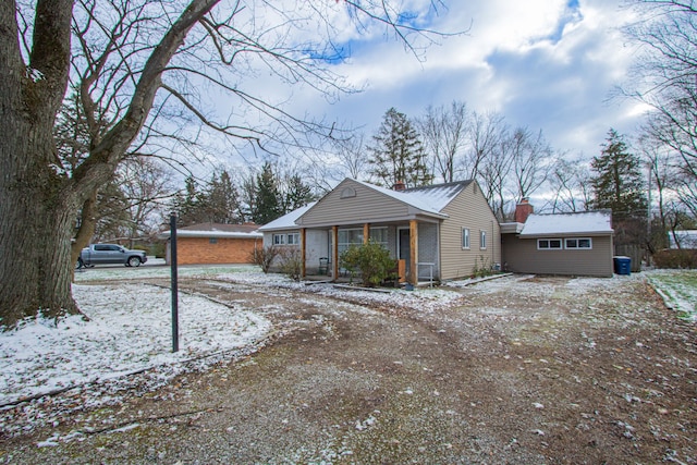 view of front of home