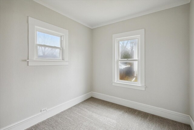 view of carpeted empty room