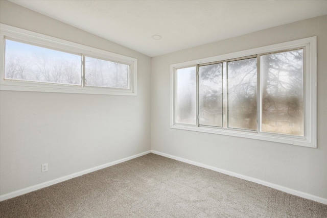 view of carpeted empty room