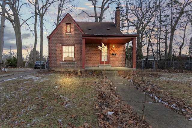 view of front of home