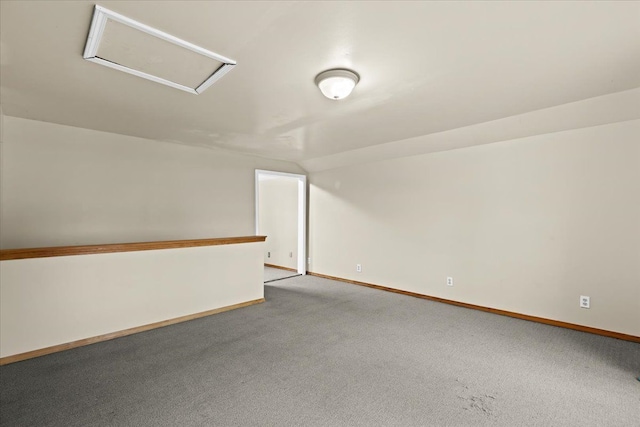 additional living space with carpet flooring