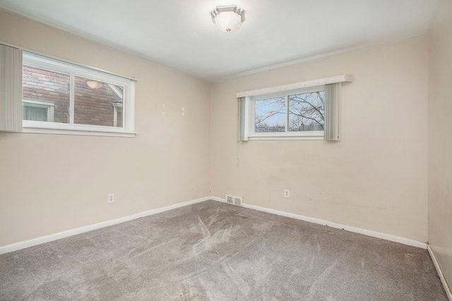 view of carpeted empty room