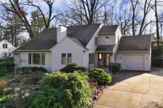 view of front of home featuring a garage