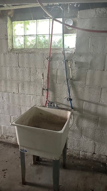 interior details with sink