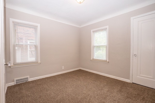 view of carpeted empty room