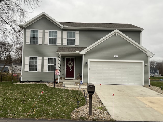 view of property with a front yard