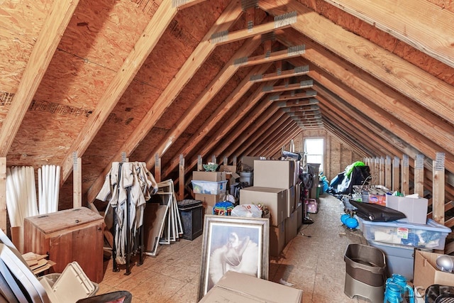 view of attic