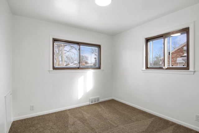 view of carpeted empty room