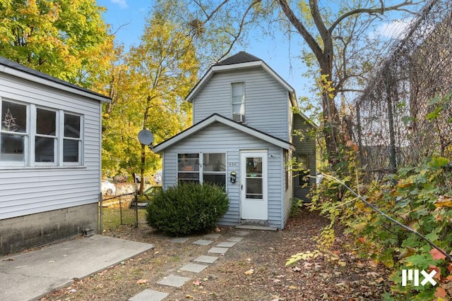 view of rear view of property