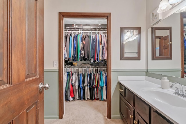 bathroom with vanity