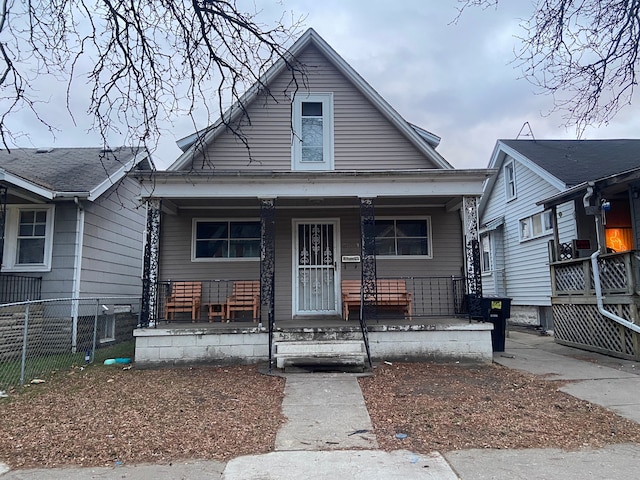 bungalow with a porch