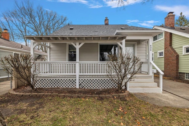 bungalow with covered porch