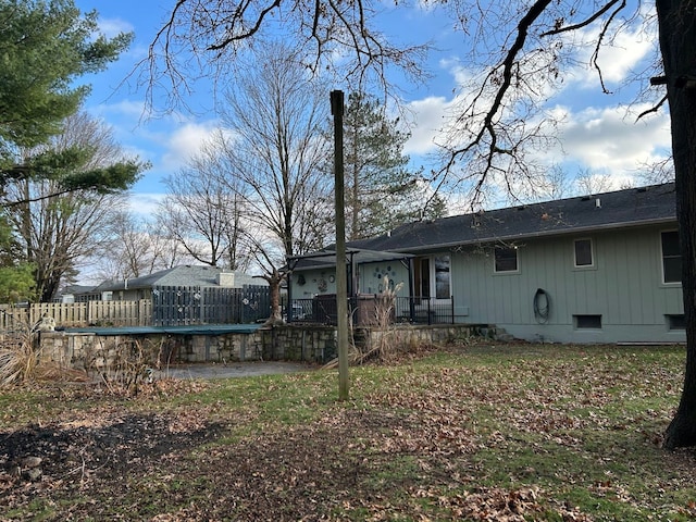 view of back of property