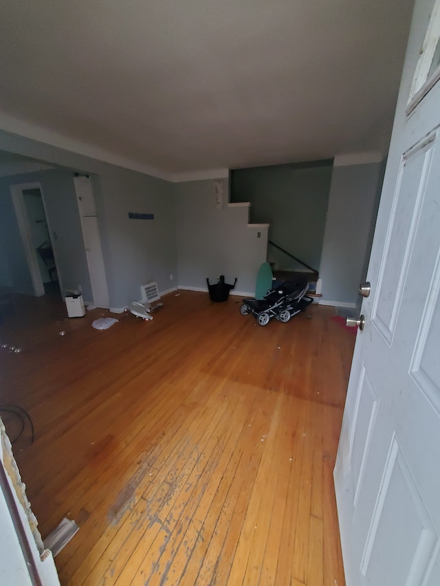 living room featuring wood-type flooring