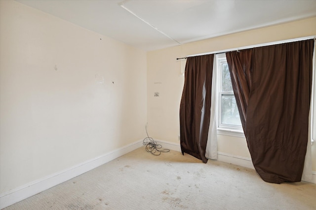 view of carpeted empty room