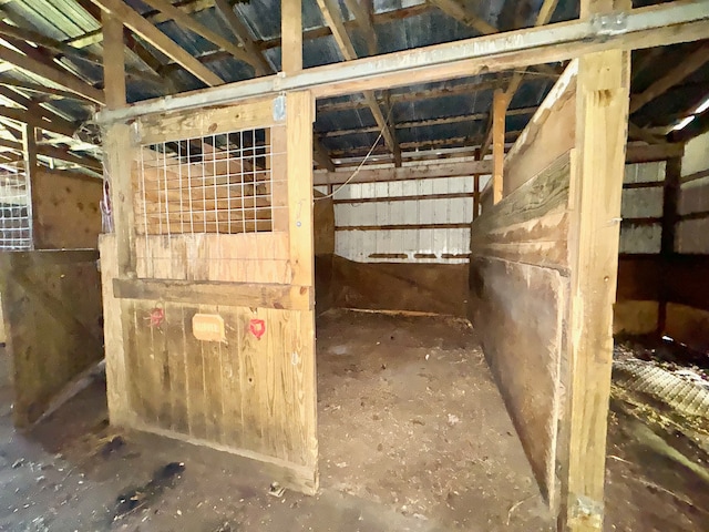 view of horse barn