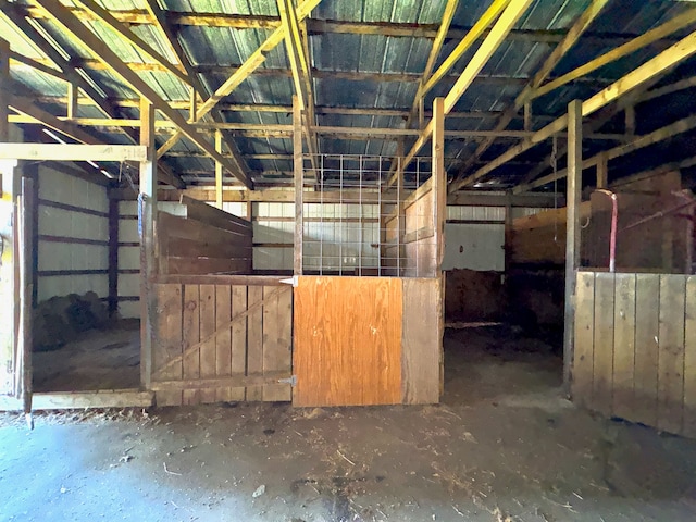 view of horse barn