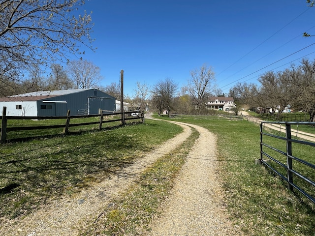 view of road