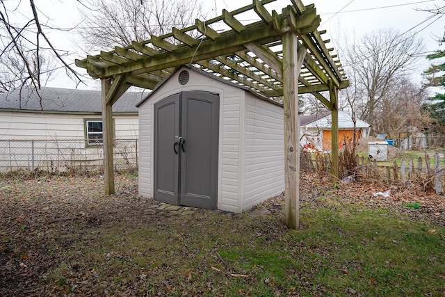 view of outbuilding