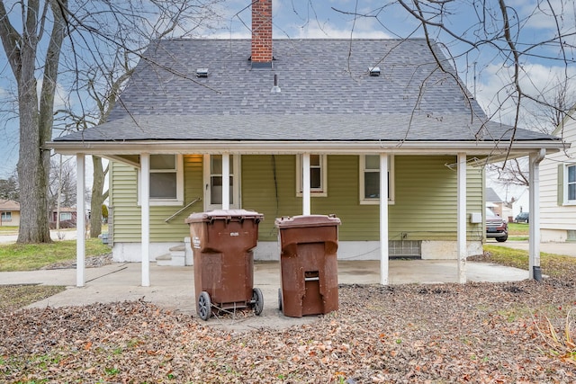 view of rear view of property