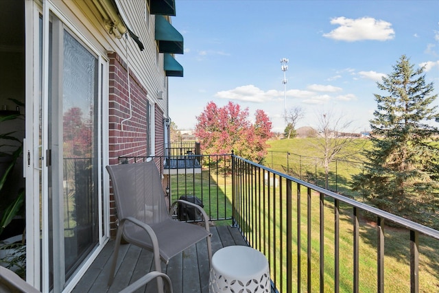 view of balcony