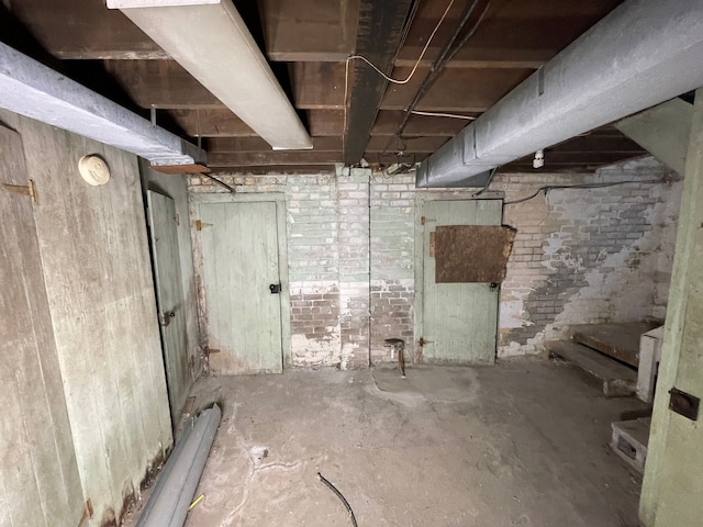 view of basement