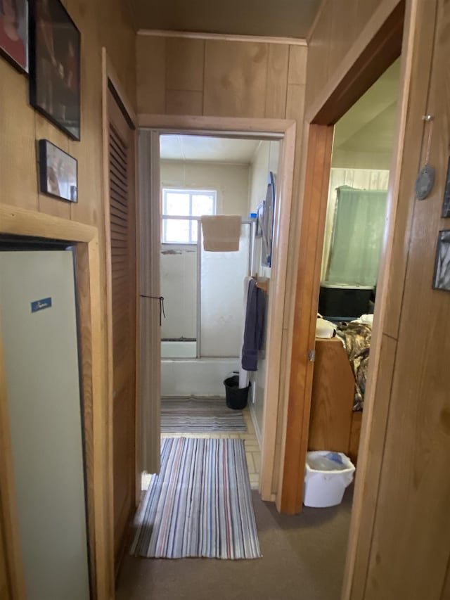 4038 W Brookview Dr, Prescott, MI 48756 - hallway with carpet