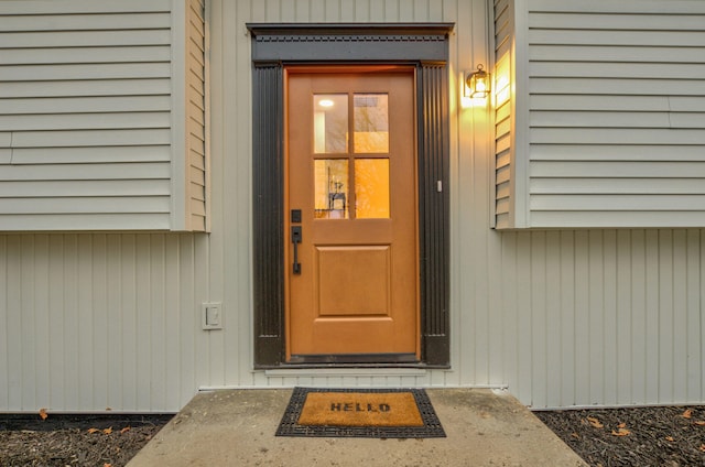 view of property entrance