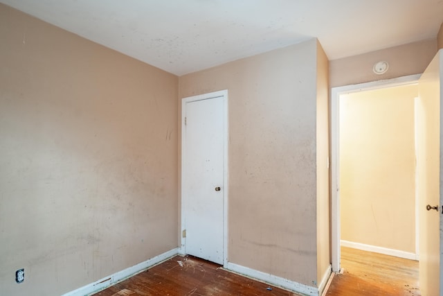 interior space featuring hardwood / wood-style flooring