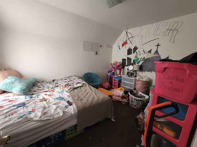 bedroom with carpet floors