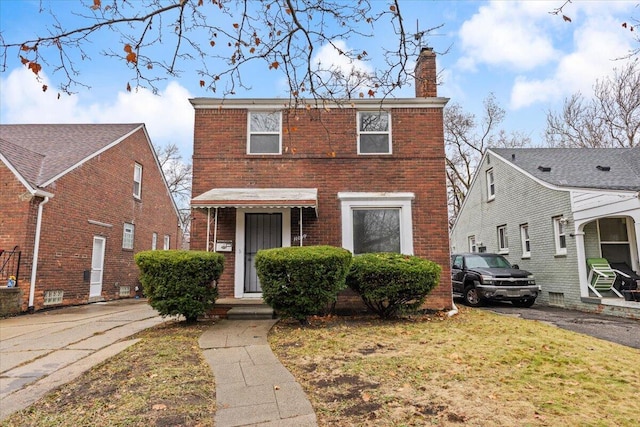 11059 Lakepointe St, Detroit, MI 48224 - view of front of property with a front yard