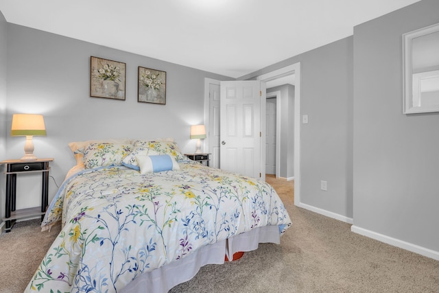 bedroom with carpet flooring