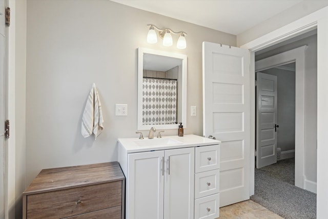 bathroom with vanity