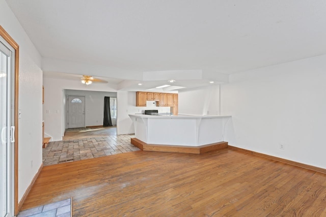 6058 Meadowwood Ln, Grand Blanc, MI 48439 - unfurnished living room featuring light hardwood / wood-style flooring