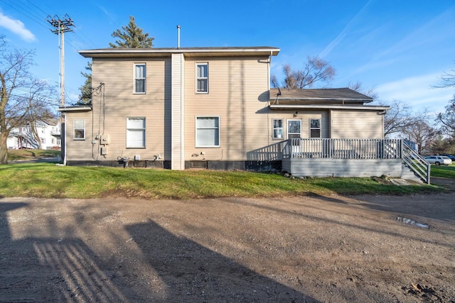 view of rear view of property