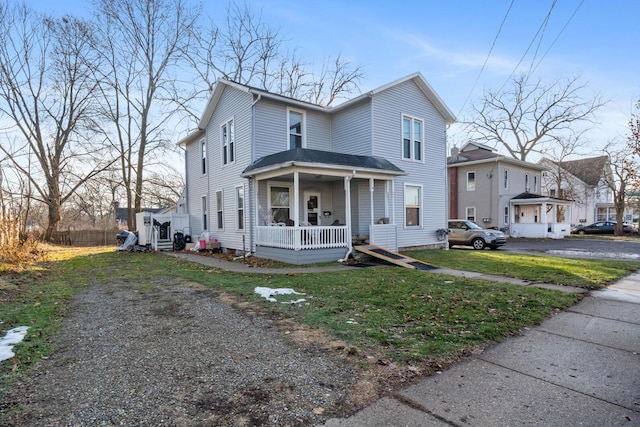 view of front facade with a porch