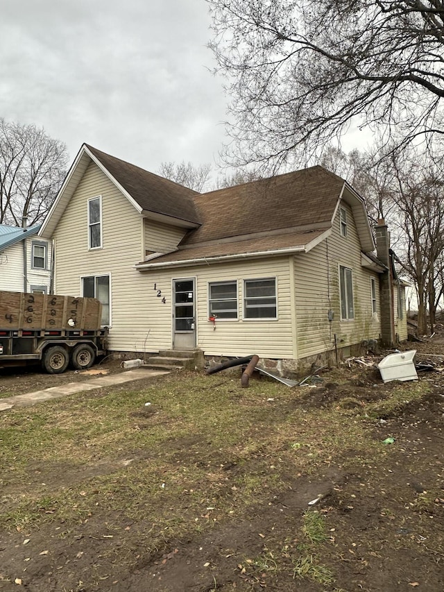 view of back of property