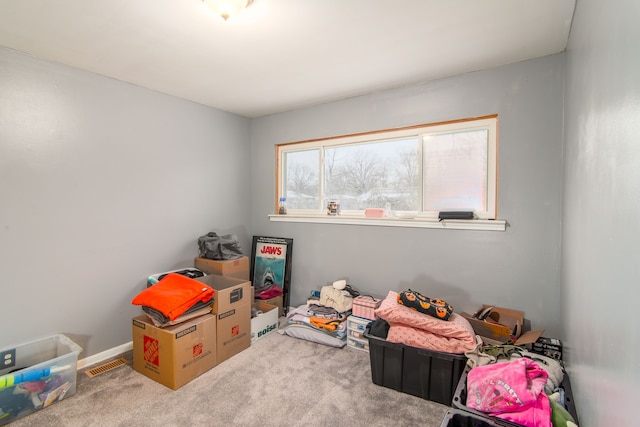 playroom featuring carpet flooring