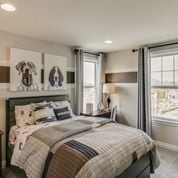 bedroom with carpet floors