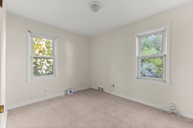 carpeted empty room with plenty of natural light