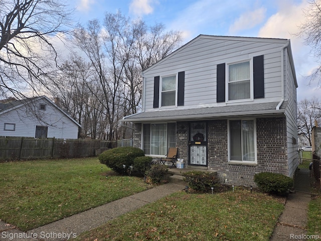 8240 Desoto St, Detroit, MI 48238 - view of front of home with a porch and brick siding