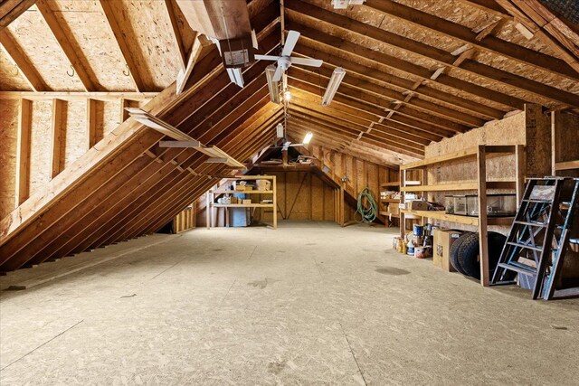 view of attic