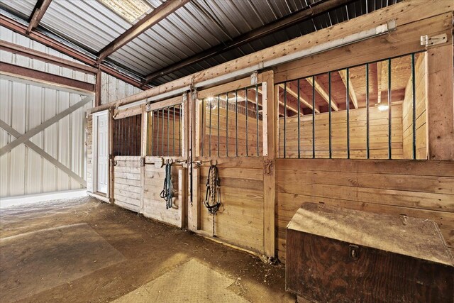 view of horse barn