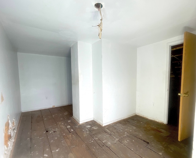 interior space featuring dark hardwood / wood-style flooring