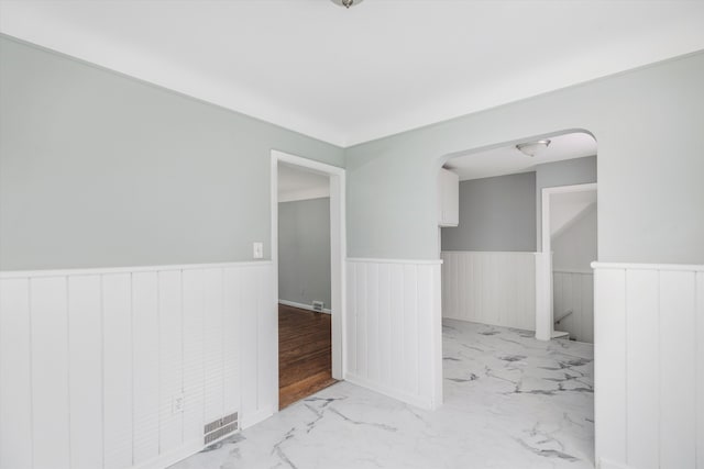 empty room featuring light wood-type flooring
