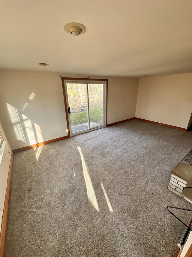 empty room featuring carpet flooring